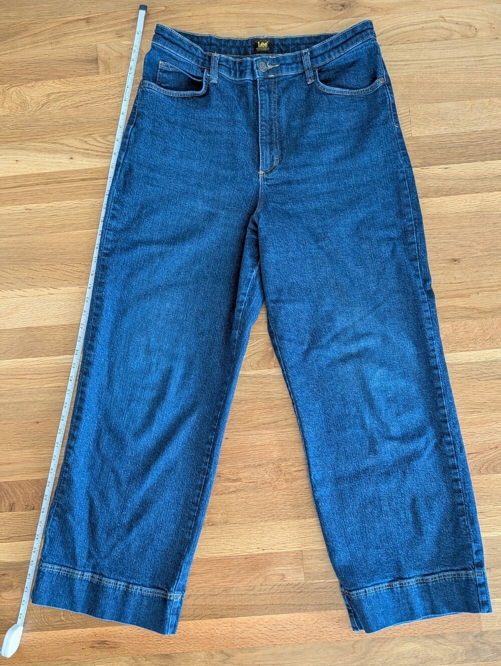 Lee Women's Legendary Wide-Leg High-Rise Jean Trousers in Inner Strength - Picture 2 of 7